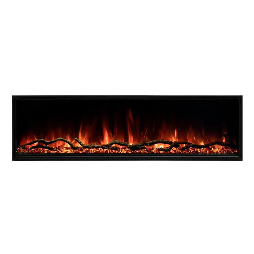Modern Flames LPS-9614 | Landscape Pro Slim 96" Single-Sided Built-In | Electric Fireplace