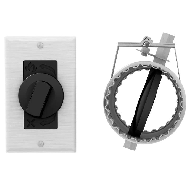 Ventis AC01349 | 5" Fresh Air Intake Register with Airtight Damper | HE350