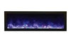 AMBI-50-SLIM-WIFI | Amantii Panorama Slim 50 Electric Fireplace | Black Steel Surround | WIFI Smart