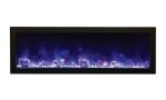 AMBI-50-SLIM-WIFI | Amantii Panorama Slim 50 Electric Fireplace | Black Steel Surround | WIFI Smart