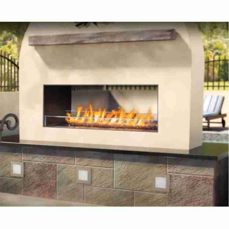 Napoleon Galaxy GSS48STE | Outdoor Gas Burning Fireplace | Stainless Steel | See Thru