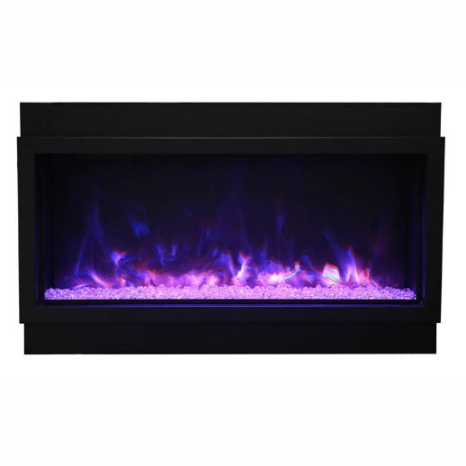 AMBI-72-DEEP-XT-WIFI | Amantii Panorama Deep and Extra Tall 72 Electric Fireplace | Black Steel Surround | WIFI Smart