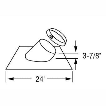 SEC7XFB+ | Adj Roof Flashing 8 to 12/12 pitch | Storm Collar | 7" ID | Secure Temp GX