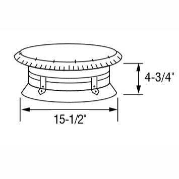SEC7CC+ | Rain Cap | 7" ID | Secure Temp GX