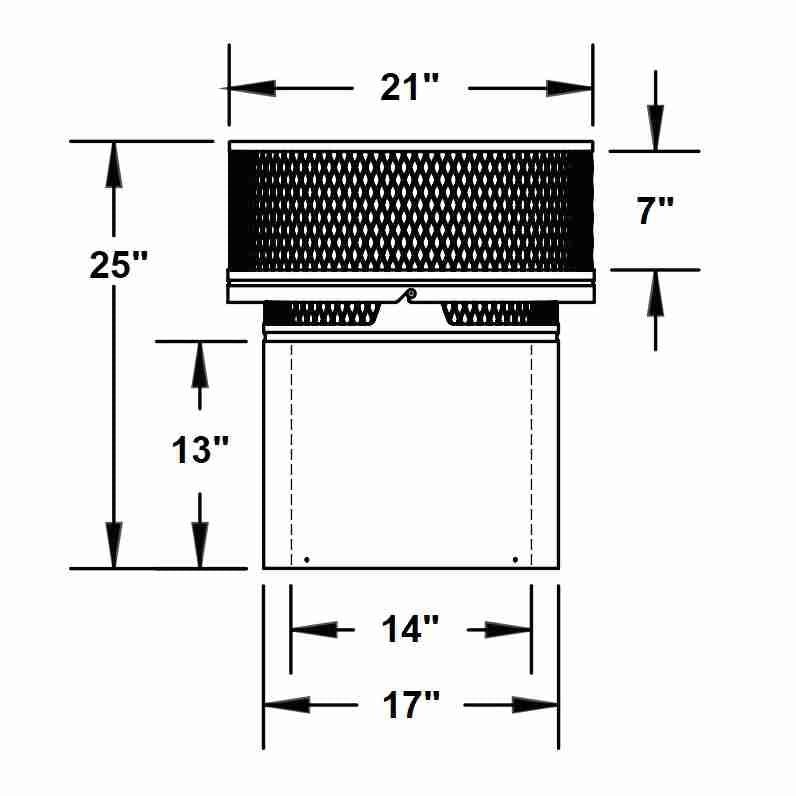 14DCA-VC1 | Round Termination Cap | DuraChimney II