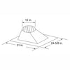 HHTRF371 | Roof Flashing | 6 to 12/12 Pitch | SL300 | HHT