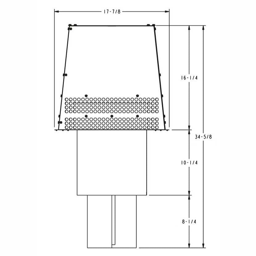 Black Trapezoid Termination Cap | SL300 | HHT