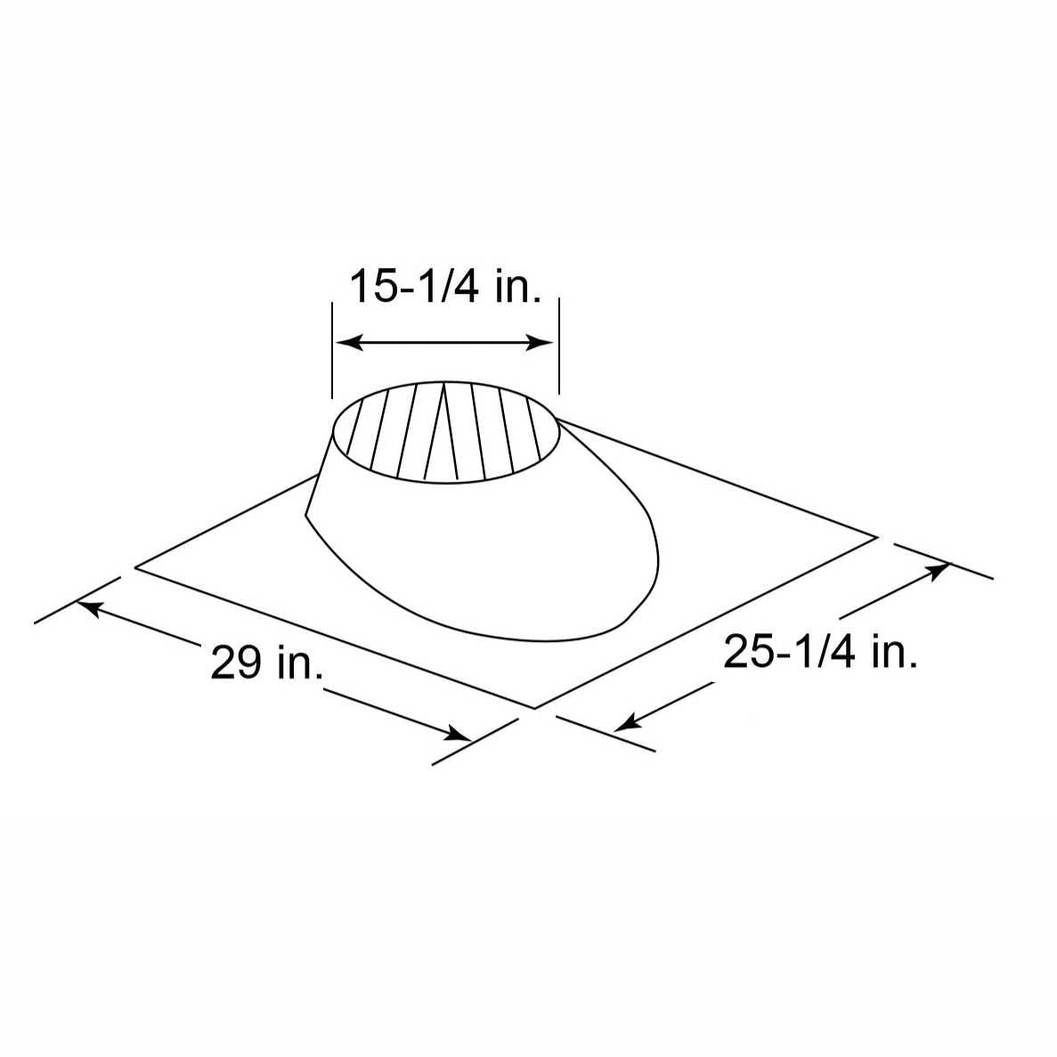 HHTRF570 | Roof Flashing | 0 to 6/12 | SL1100 | HHT