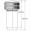 HHTTR11T-B | Round Termination Cap  | Telescoping | SL1100 | HHT