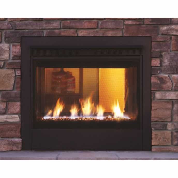 Outdoor Lifestyles Gas Burning Fireplace | Indoor/Outdoor See Thru | Twilight II Contemporary