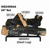 ISX6-24 | Hargrove 24" Inferno Logs | Charred Styles Series | Vented Gas Logs