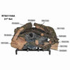 RTH10-21 | Hargrove 21" Rustic Timber Logs | Radiant Heat Series | Vented Gas Logs