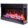 Amantii Tru-View 3-Sided Slim 40 Electric Fireplace | WIFI Smart