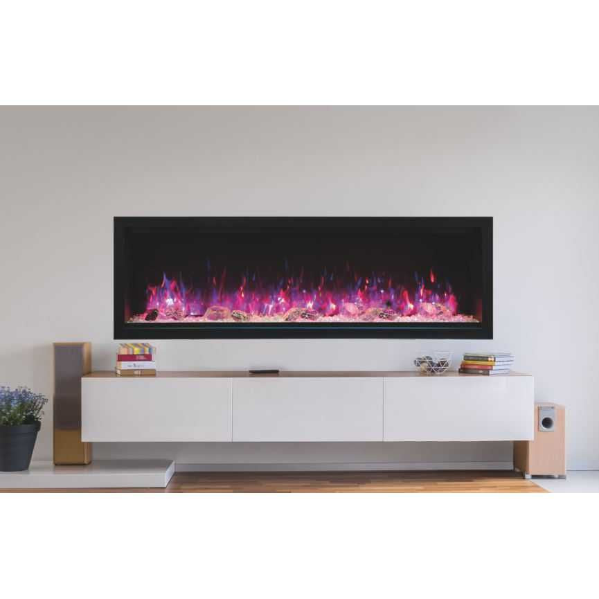 AMSYM-74-XT-WIFI | Amantii Symmetry Extra Tall 74 Electric Fireplace | WIFI Smart