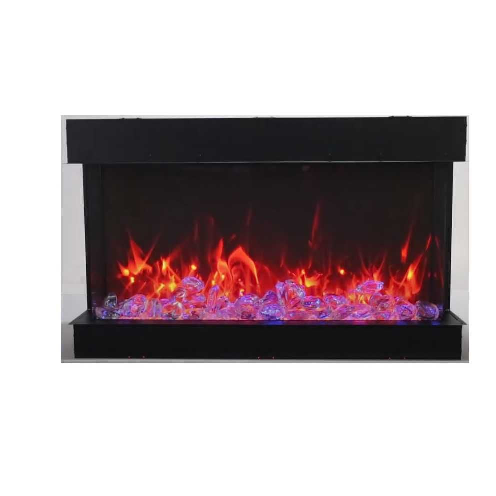 AM50-TRV-XT-XL-WIFI | Amantii Tru-View 3-Sided Deep and Extra Tall 50 Electric Fireplace | WIFI Smart