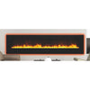 Amantii Wall or Flush Mount 100 Electric Fireplace | Black Glass Surround and Log Set | WIFI Smart