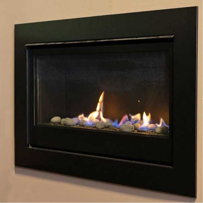 Sierra Flame Boston 36" Gas Burning Direct Vent Builder's Linear Fireplace | Bonaparte-36