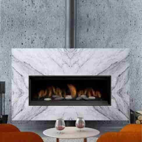 Sierra Flame Austin 65" Deluxe Gas Burning Direct Vent Linear Fireplace