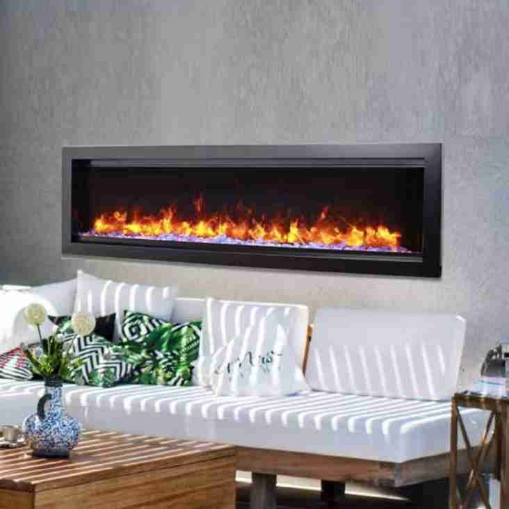Amantii Symmetry Bespoke 74 Electric Fireplace