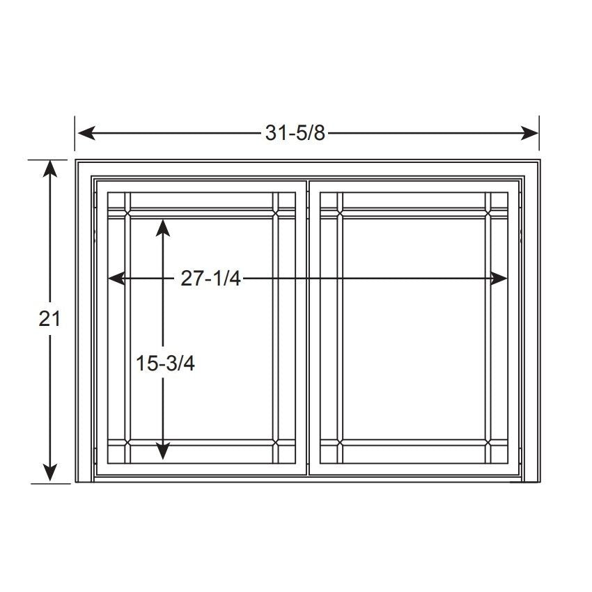 Simplifire | Mission Style Front | Operable Door | SF-INS30