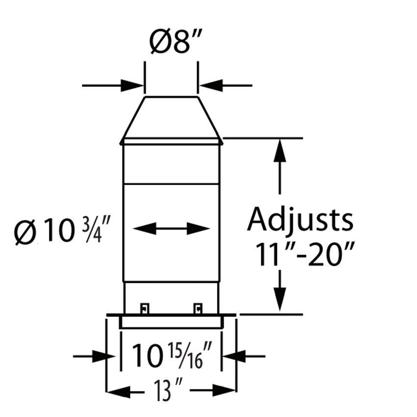58DVA-IS | Attic Insulation Shield | Duravent 5 x 8