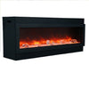 Amantii Panorama Slim 60 Electric Fireplace | Black Steel Surround