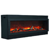 AMBI-50-DEEP-WIFI | Amantii Panorama Deep 50 Electric Fireplace | Black Steel Surround | WIFI Smart