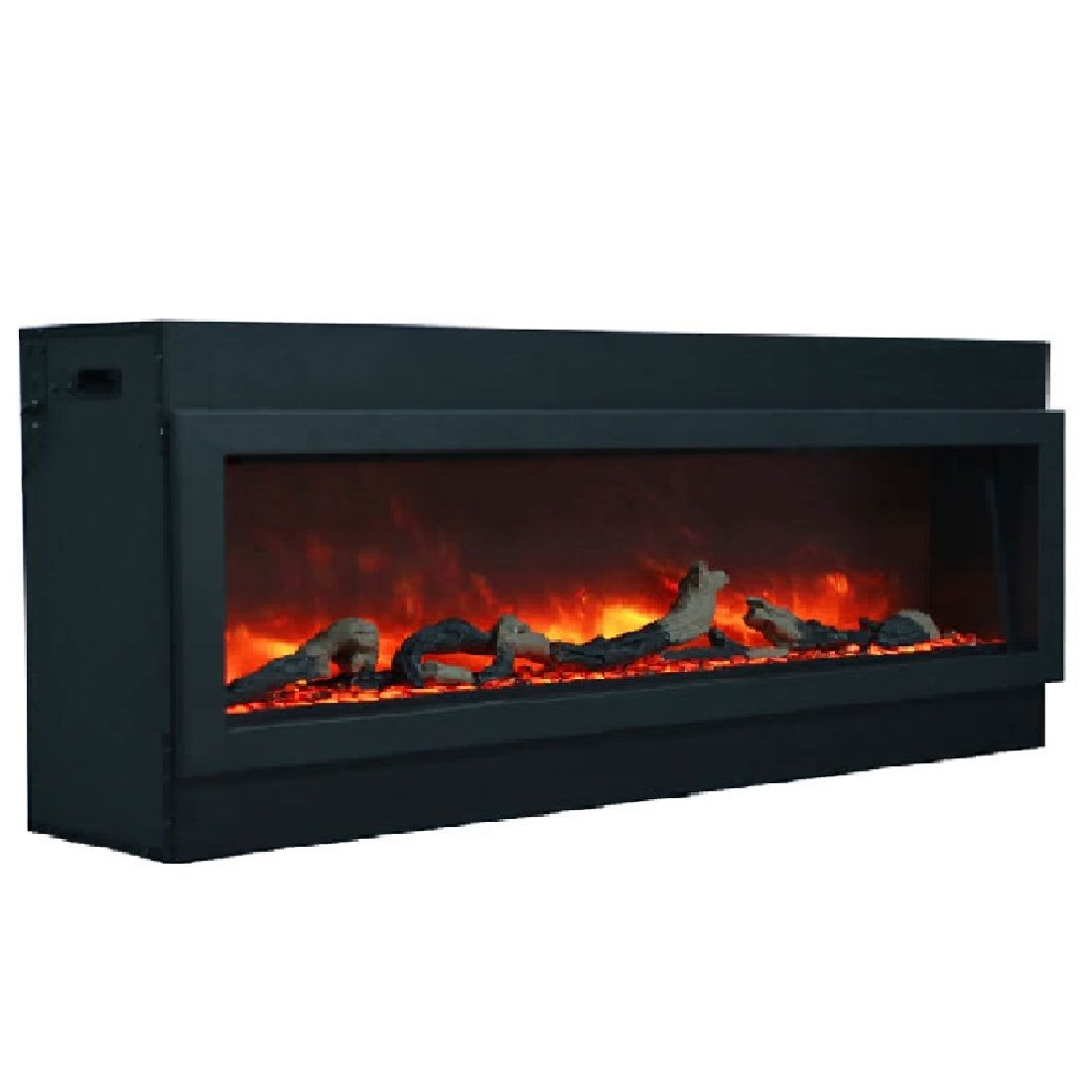 AMBI-50-DEEP-WIFI | Amantii Panorama Deep 50 Electric Fireplace | Black Steel Surround | WIFI Smart