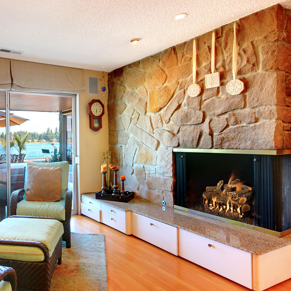 AWO36LOGS | Grand Canyon 36" Arizona Weathered Oak 9-Piece Vented Gas Log Set