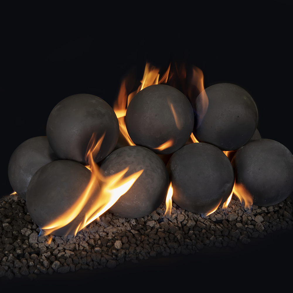 CB6-4-B | Grand Canyon 6-inch Black Fiber Cannonballs 4-Piece