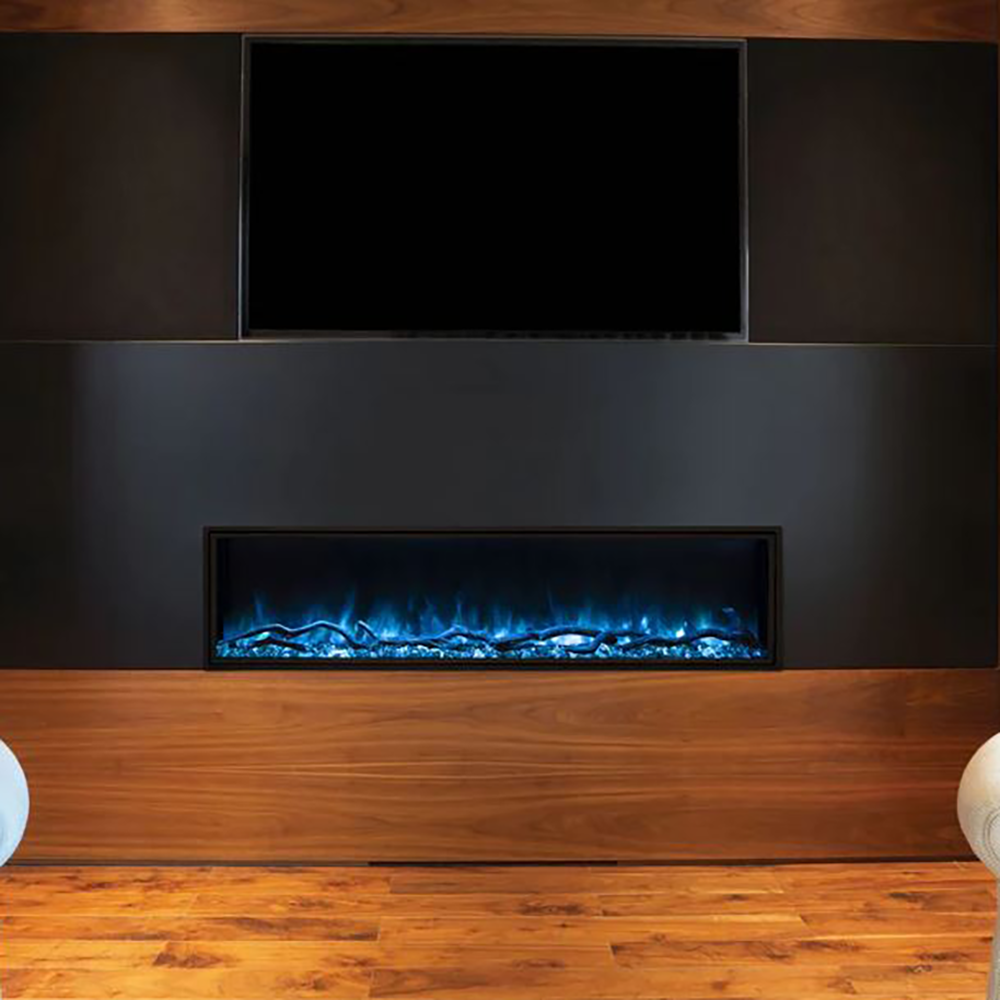 Modern Flames LPS-9614 | Landscape Pro Slim 96" Single-Sided Built-In | Electric Fireplace