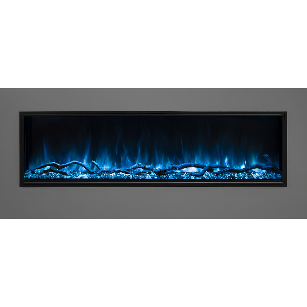 Modern Flames LPS-9614 | Landscape Pro Slim 96" Single-Sided Built-In | Electric Fireplace