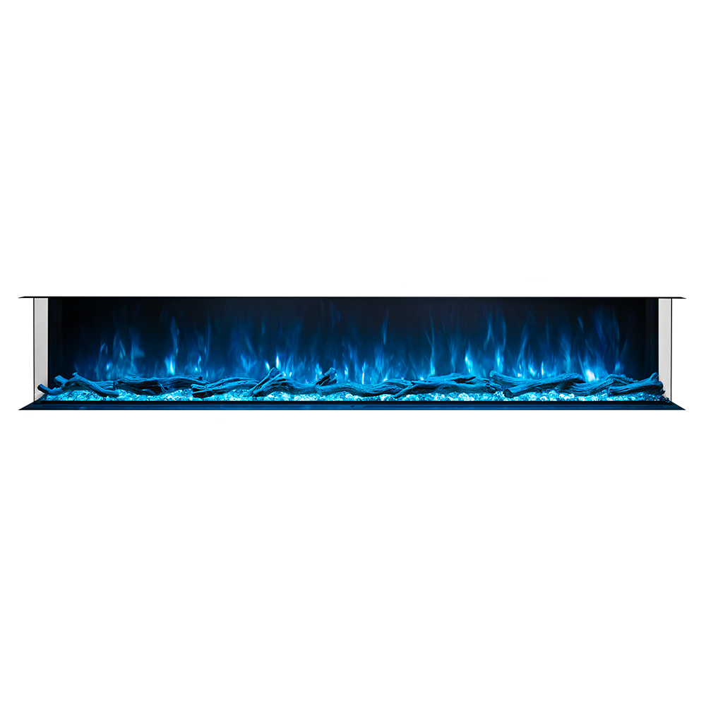 Modern Flames LPM-9616 | Landscape Pro Multi 96" Multi-Sided Built-In | Electric Fireplace