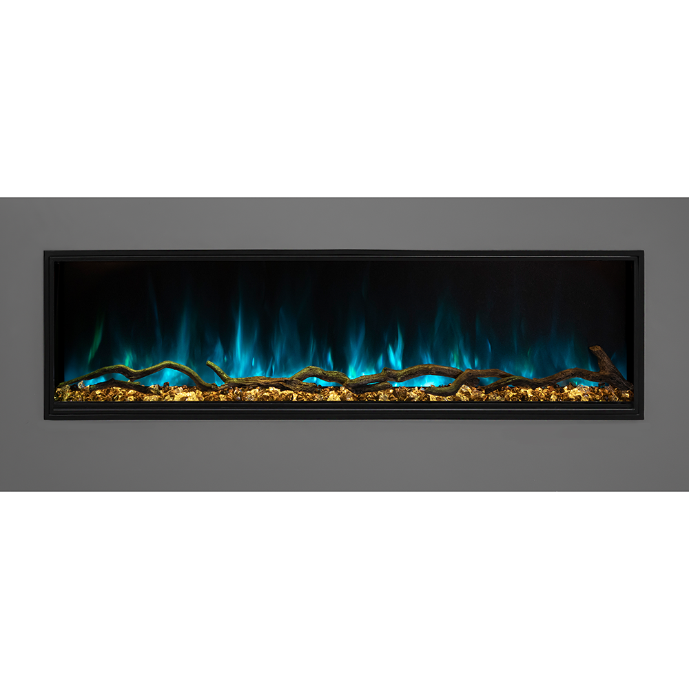Modern Flames LPS-9614 | Landscape Pro Slim 96" Single-Sided Built-In | Electric Fireplace