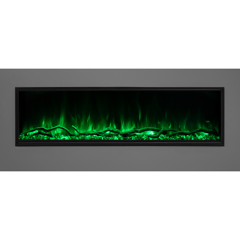 Modern Flames LPS-9614 | Landscape Pro Slim 96" Single-Sided Built-In | Electric Fireplace