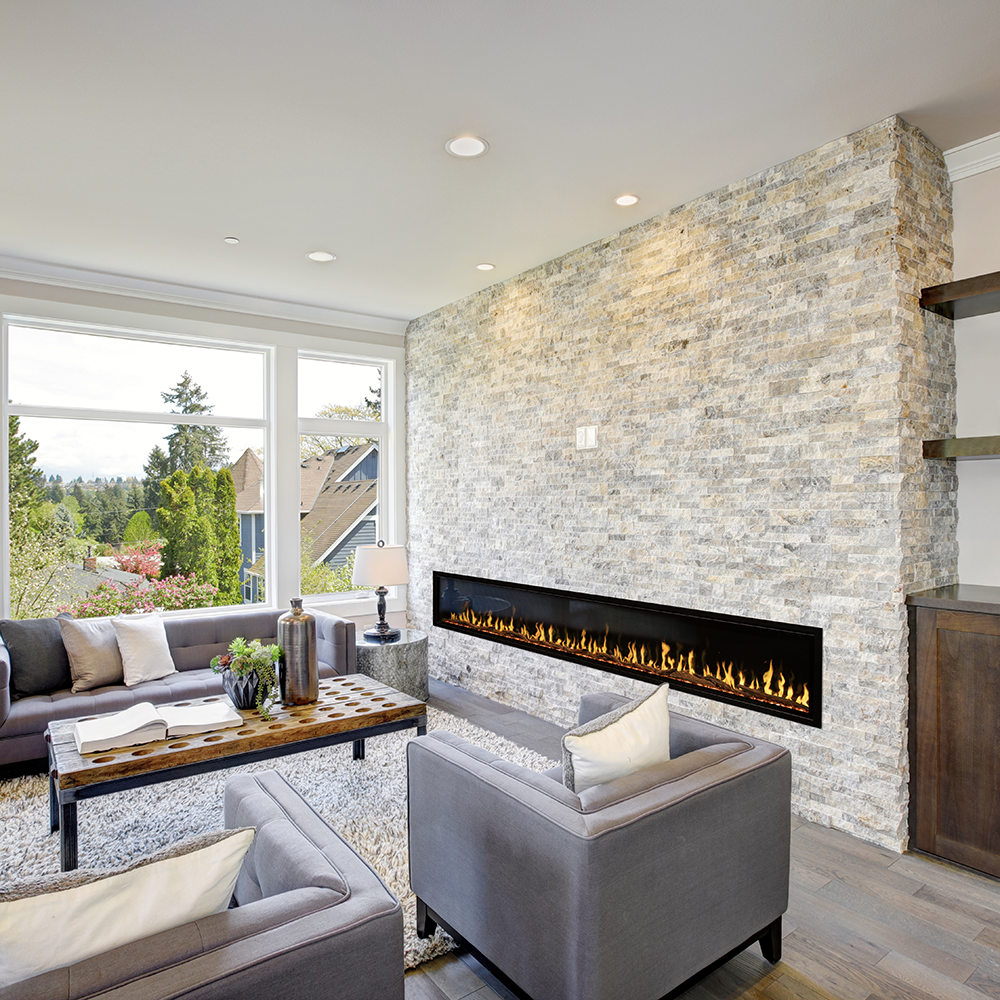Modern Flames OR100-SLIM | Orion Slim 100" Single-Sided HELIOVISION Virtual | Electric Fireplace