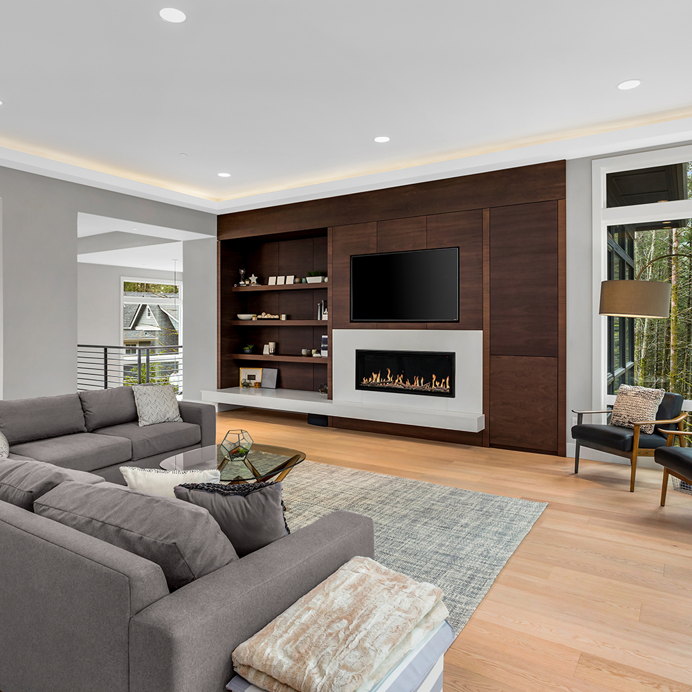 Modern Flames OR52-SLIM | Orion Slim 52" Single-Sided HELIOVISION Virtual | Electric Fireplace