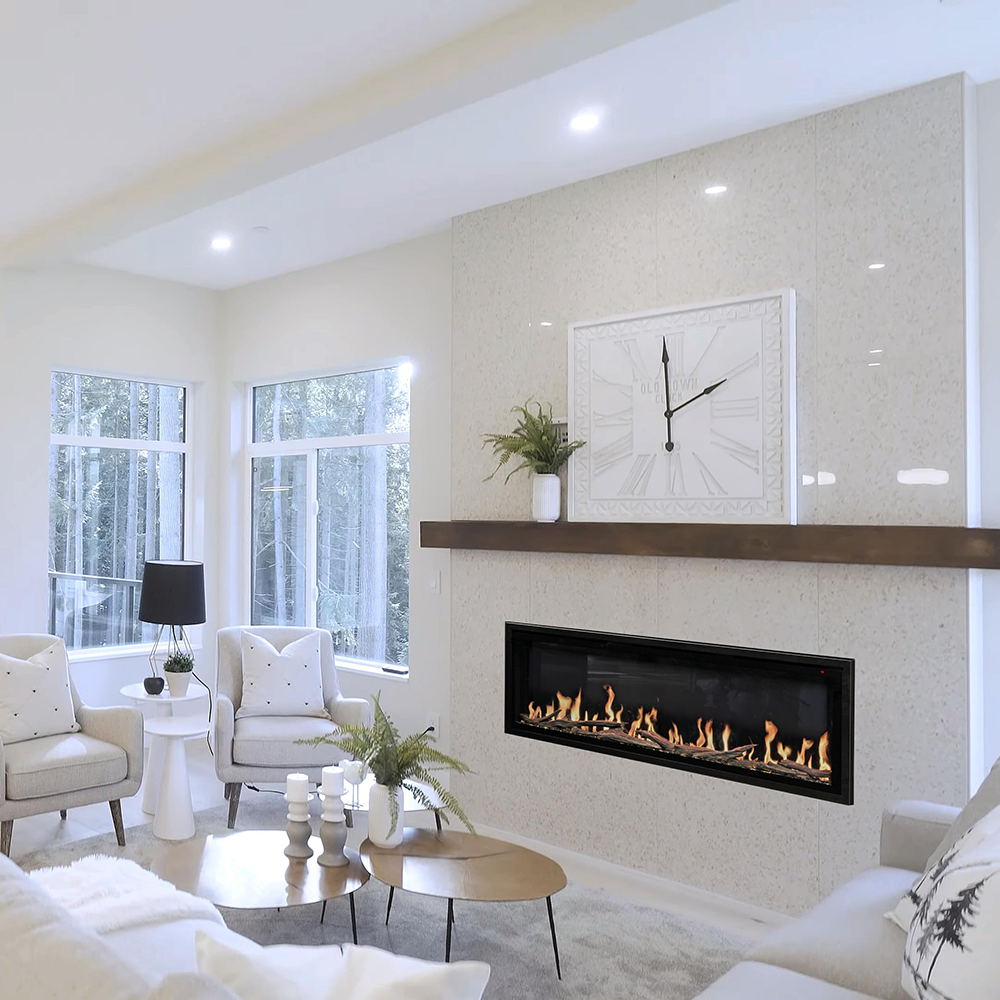 Modern Flames OR60-SLIM | Orion Slim 60" Single-Sided HELIOVISION Virtual | Electric Fireplace