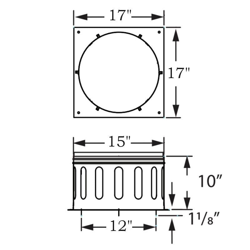 12DCA-AP | 12" DuraVent DuraChimney II Anchor Plate