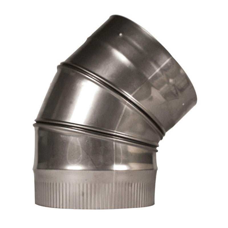 HomeSaver RoundFlex 45-Degree Corrugated Elbow