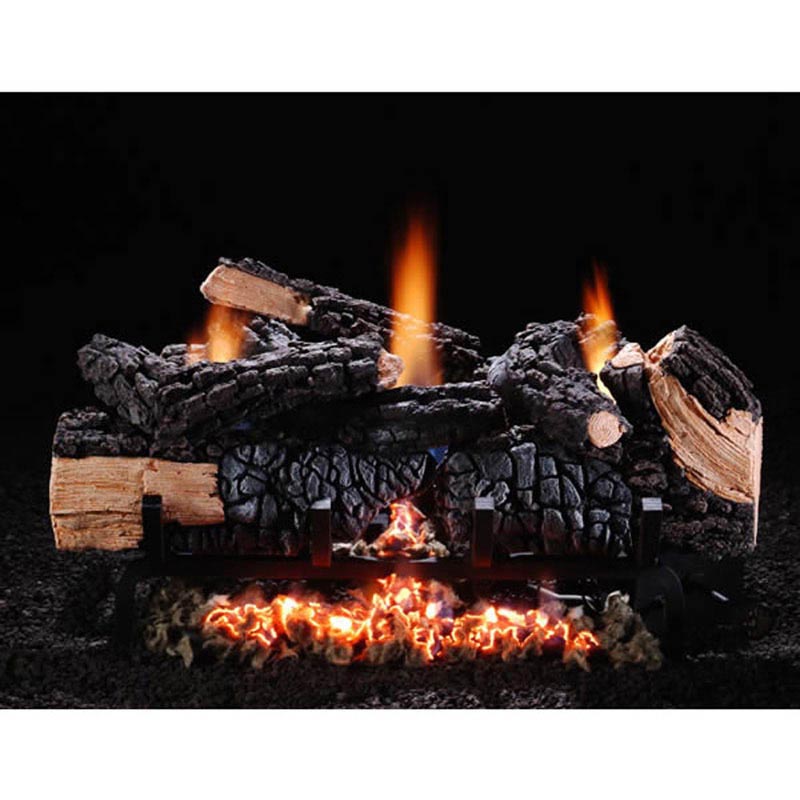 Cumberland Char Vent-Free Liquid Propane Log Set with Manual Valve