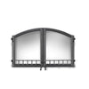 Arched Black Wrought Iron Double Door for High Country NZ6000-1-H335-1WI
