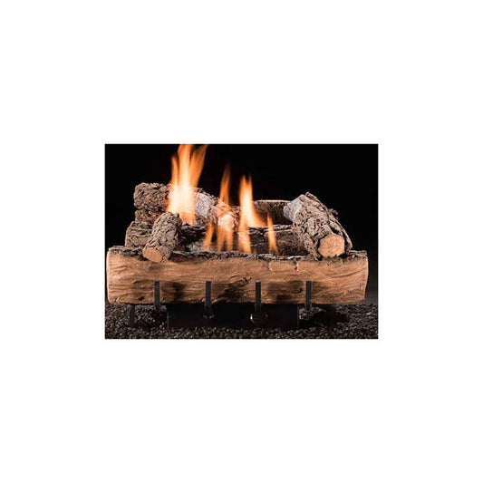 Hargrove Natural Gas Vent-Free Weathered Oak Log Set with Manual Burner