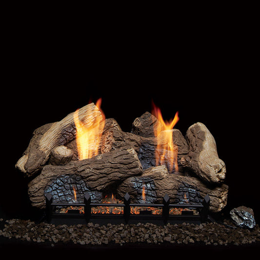 Monessen 24" Berkley Oak Refractory Ceramic Log Set for Natural Blaze Vent-Free 24" Burner - BO24-R