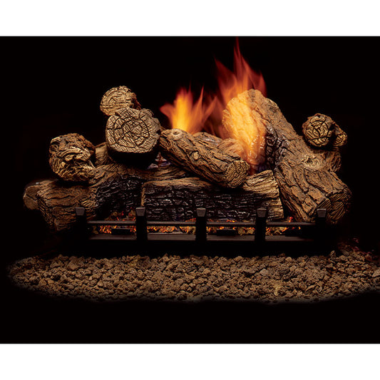 Monessen 27" Natural Blaze See-Through Vent-Free Log Set for NBST27 Burner - NBST27-F