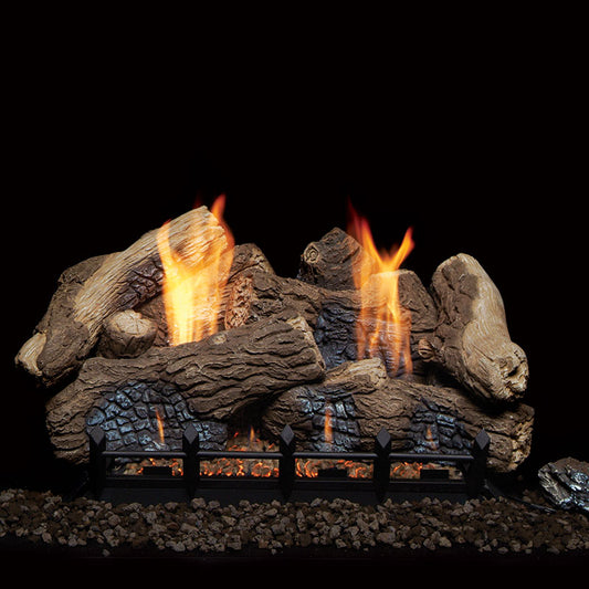 Monessen 18" Berkley Oak Fiber Ceramic Log Set for Natural Blaze Vent-Free 18" Burner - BO18-F