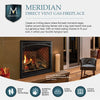 Majestic 36" Meridian Natural Gas Fireplace - MER36N