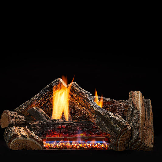 Monessen 18" 7-Piece Burncrete Hybrid Dynamo Log Set for Glow Getter 18" Burner - DY18-H