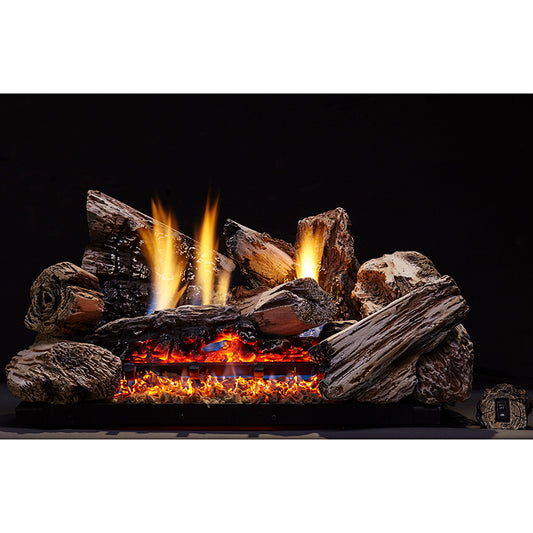 Monessen 18" 8-Pierce Burncrete Hybrid Moxie Log Set for Glow Getter 18" Burner - MX18-H