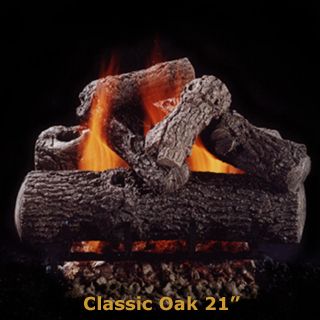 CLX5-21 | Hargrove 21" Classic Oak Logs | Fresh Cut Series | Vented Gas Logs